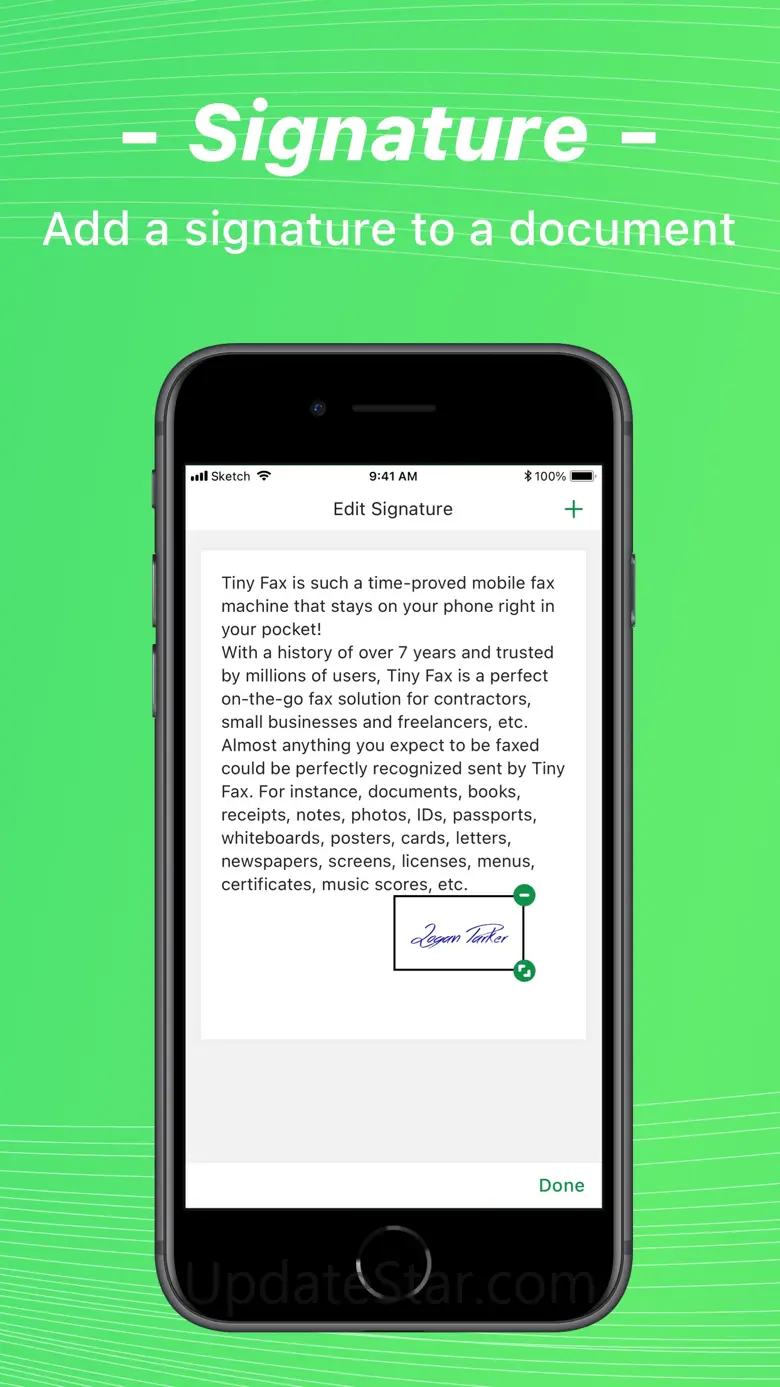 Tiny Fax: Send From iPhone 5.3.5