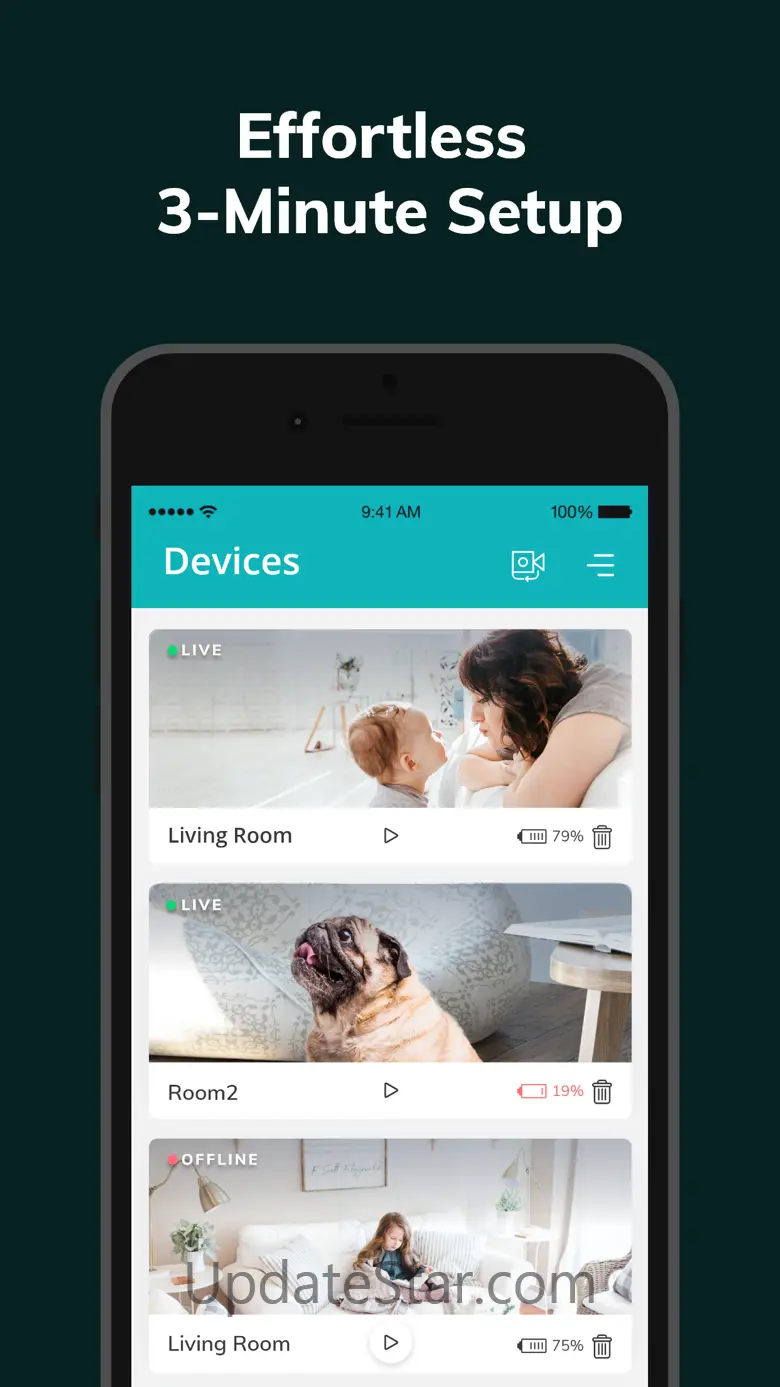 iHeartCam Home Security Camera 3.1