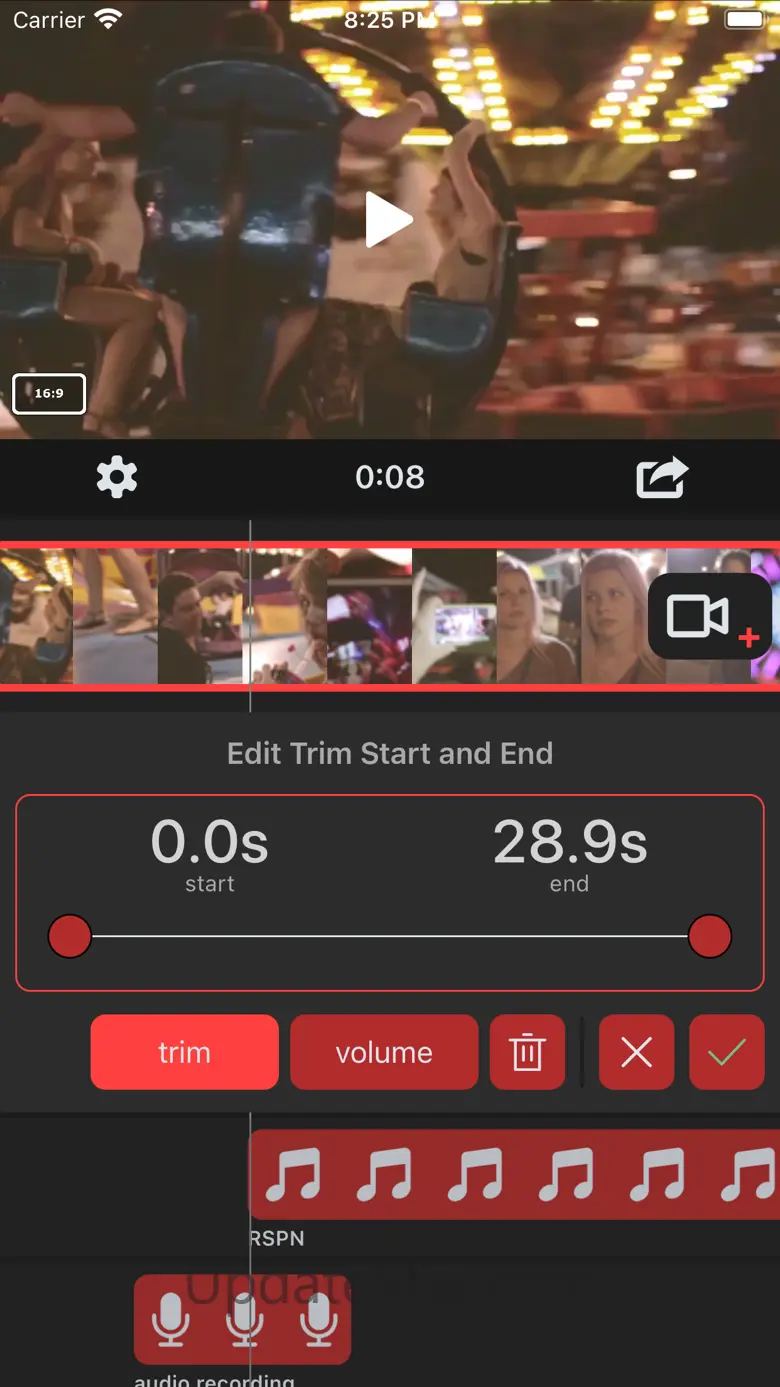 Add Sound & Music Video Editor 3.9