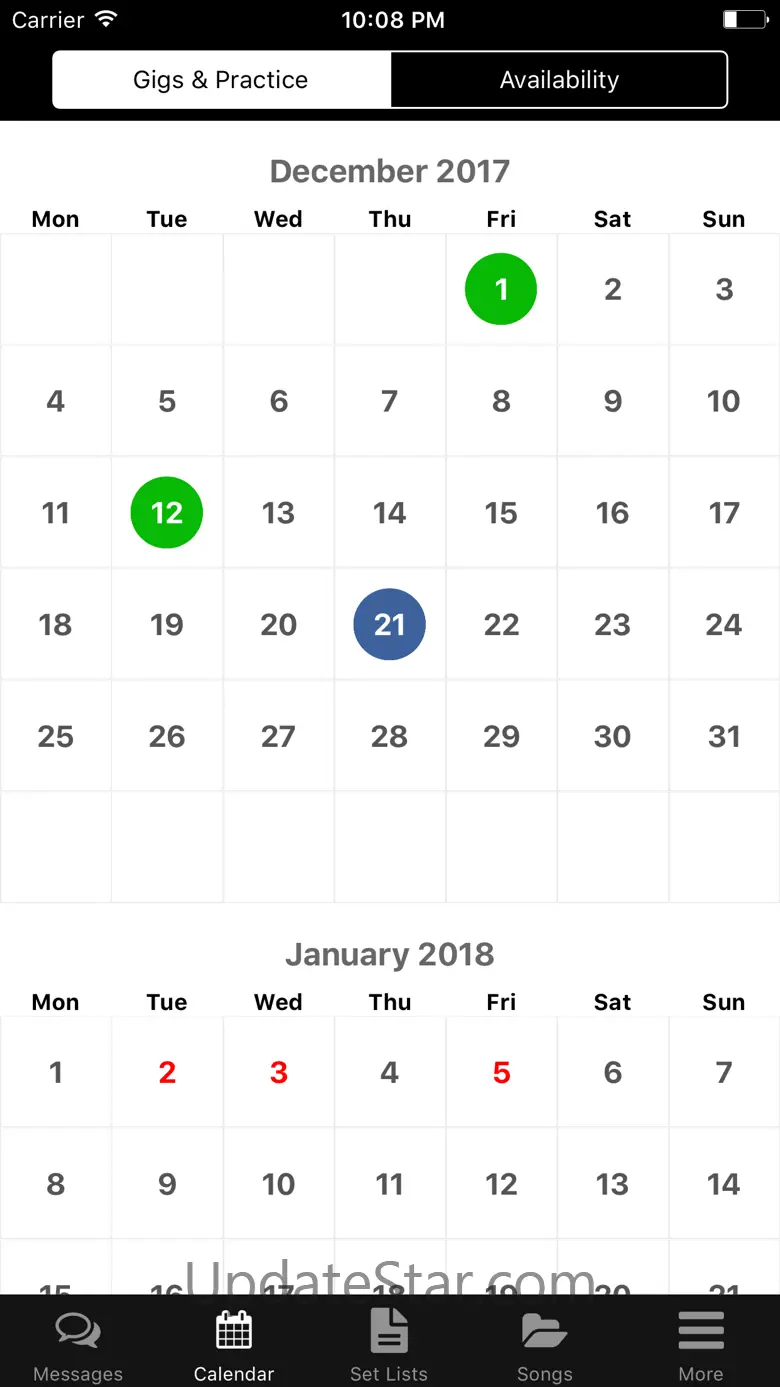 Band Mule Band Calendar 8.0