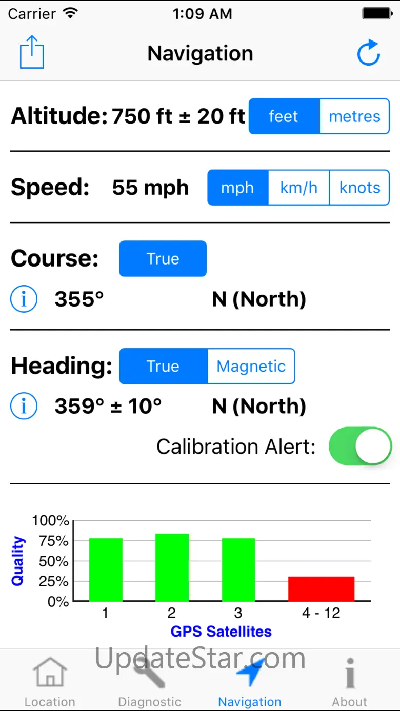 GPS Diagnostic: Satellite Test 3.6