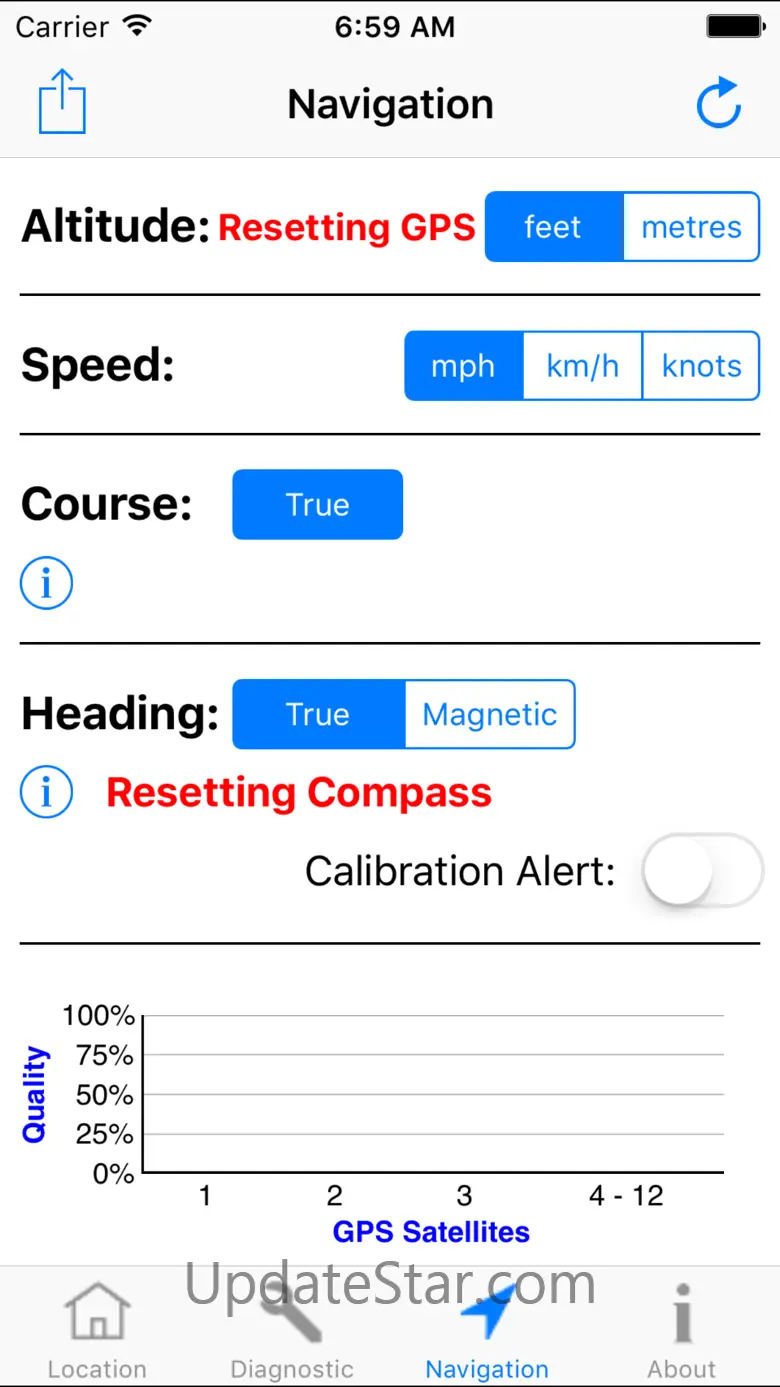GPS Diagnostic: Satellite Test 3.6