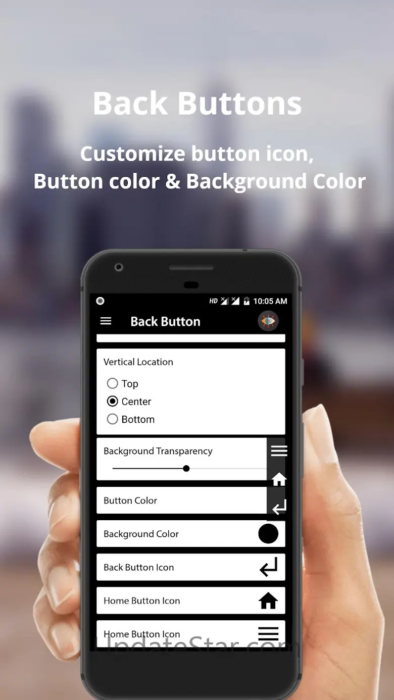 Soft keys - Back Buttons 4.3