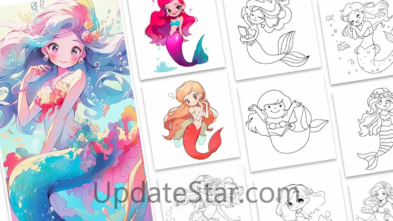 Mermaid Coloring:Mermaid games 2.2301