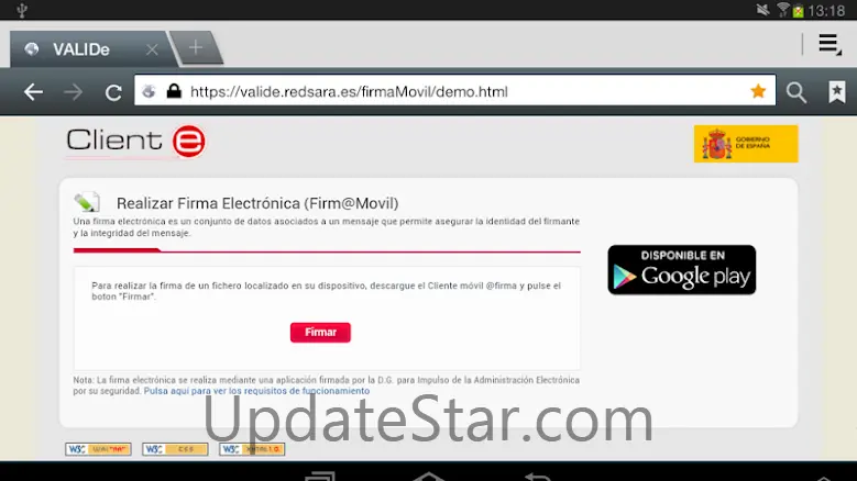 Cliente movil @firma 1.8.3