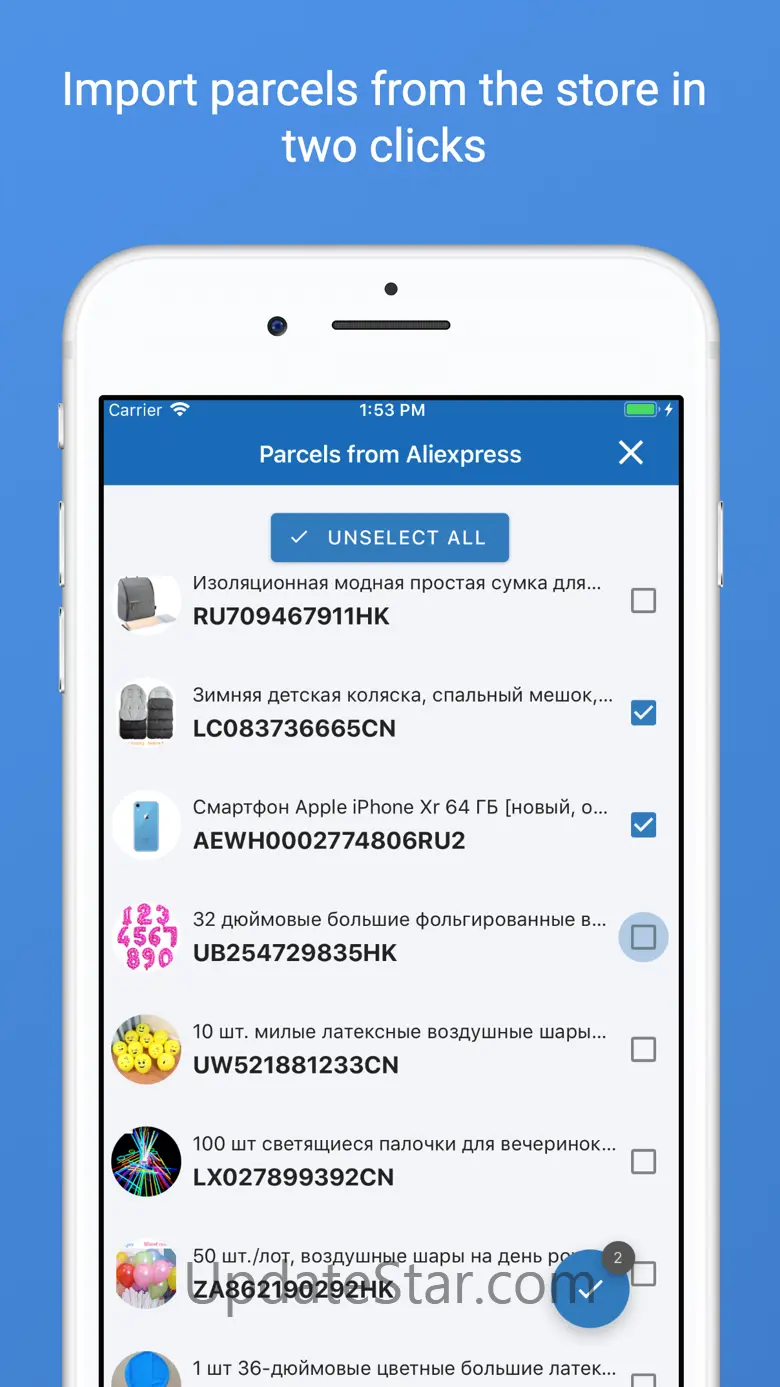 Track your packages - 1Track 1.7.5