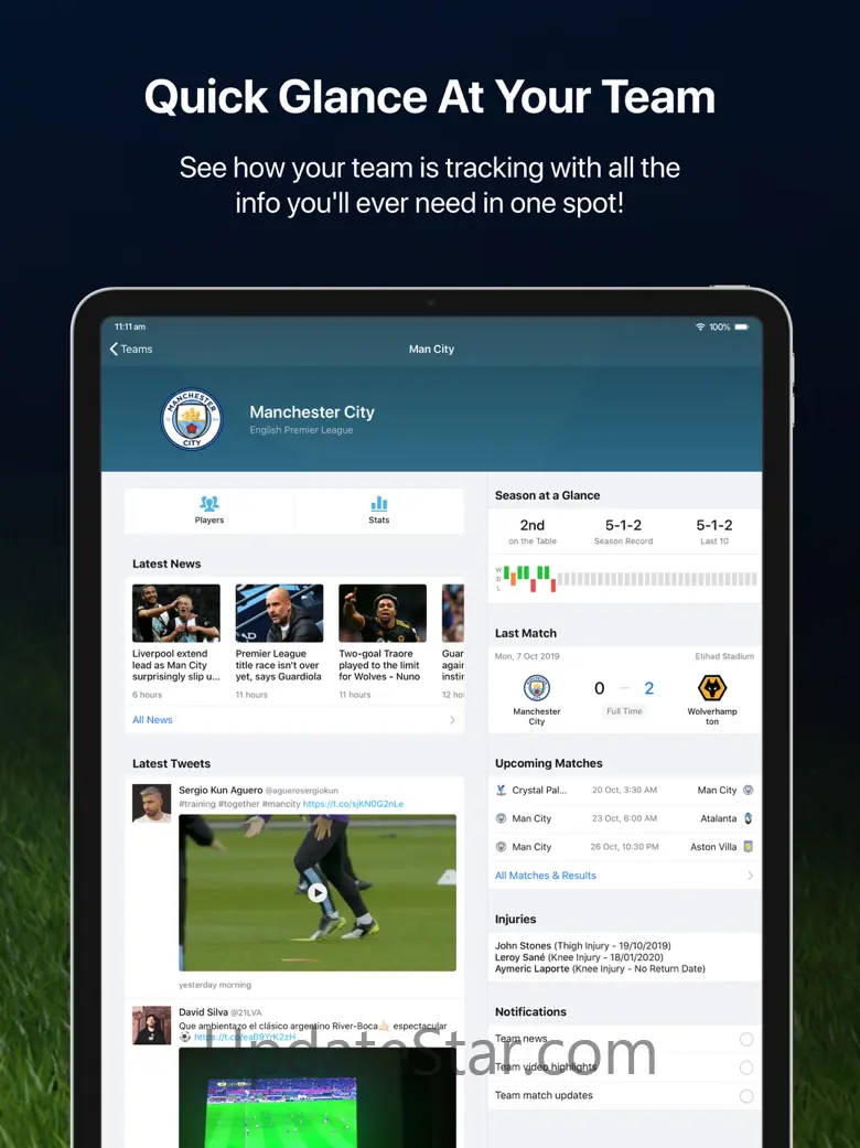 EPL Live for iPad: Soccer news 5.3.4