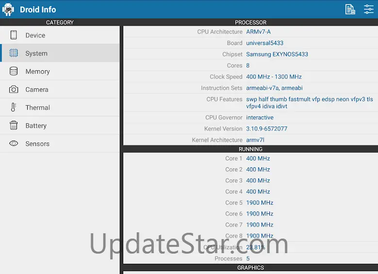 Droid Hardware Info 1.2.3