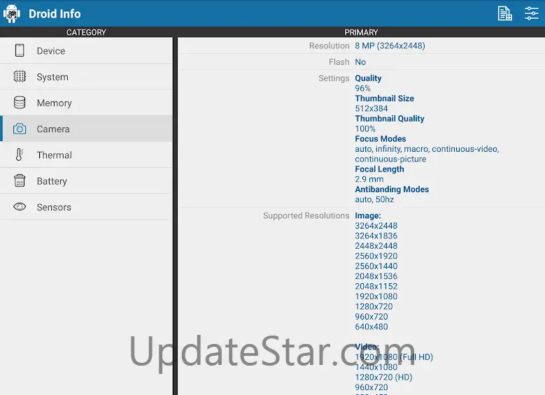 Droid Hardware Info 1.2.3