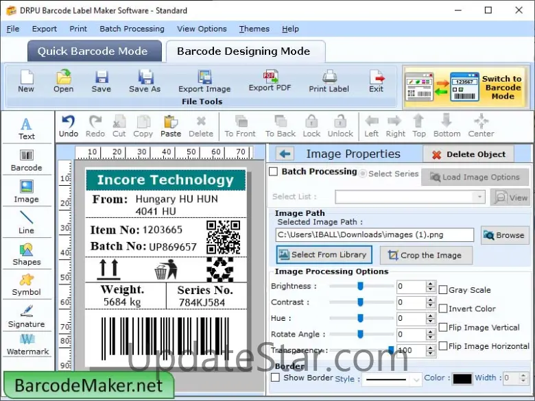 Barcoding Maker Software Standard 7.3.0.1