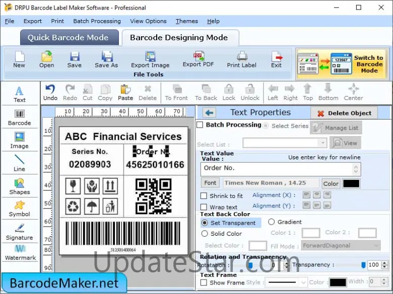 Professional Barcoding Maker Software 9.4