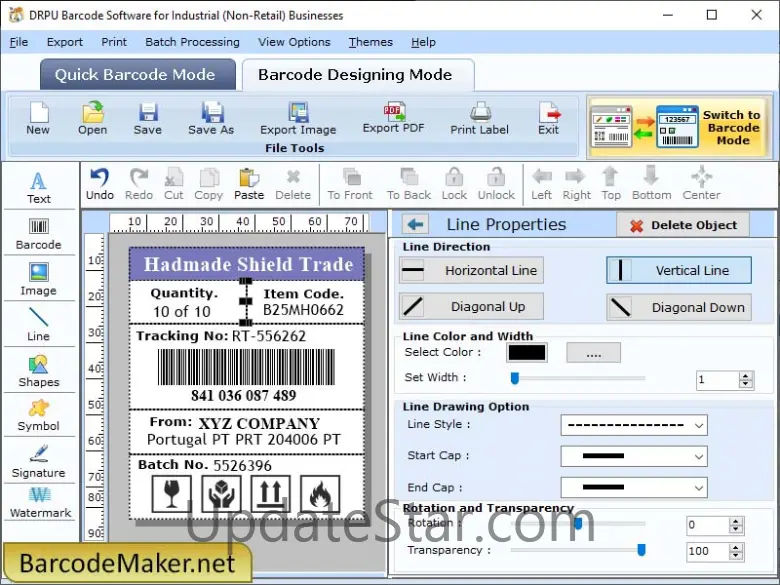 Barcode Maker Software for Industrial 9.6
