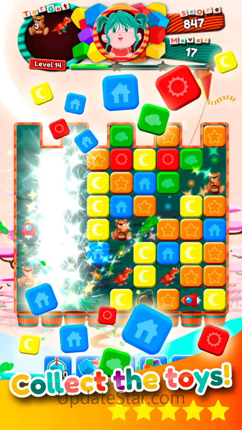 Toy cubes collapse: Tap crunch 2.0