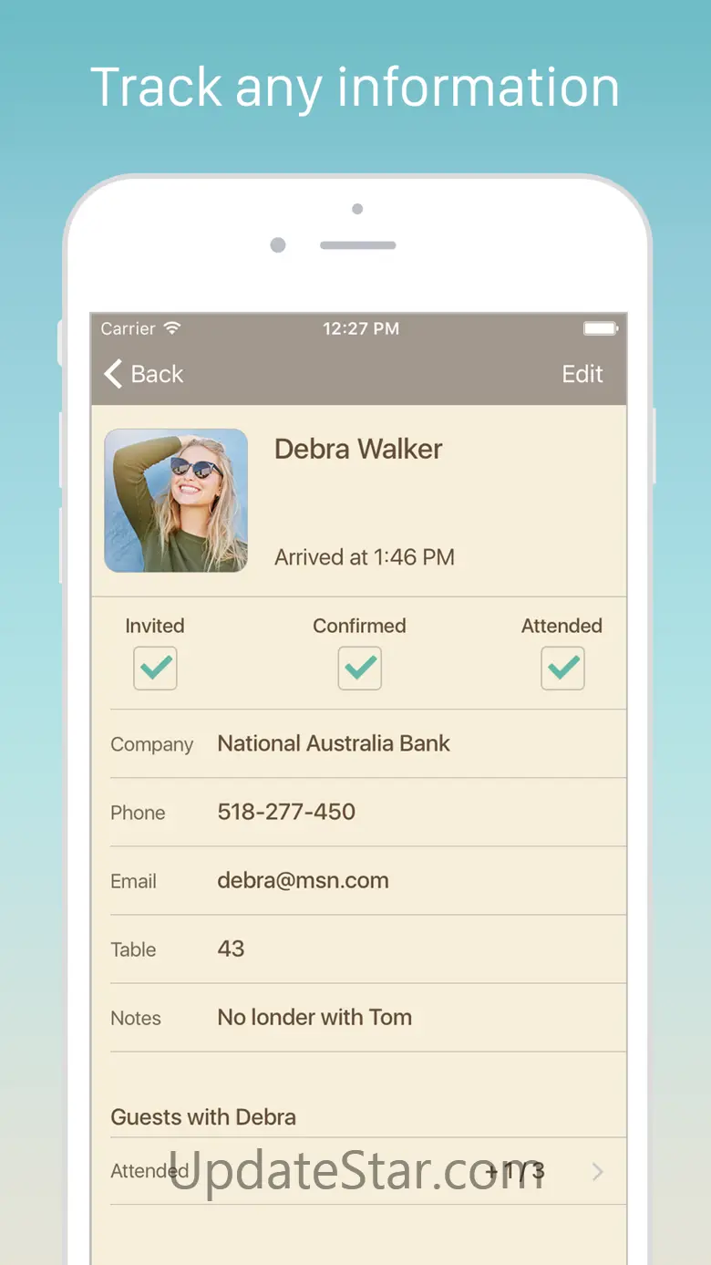Guest List Organizer. 2.80