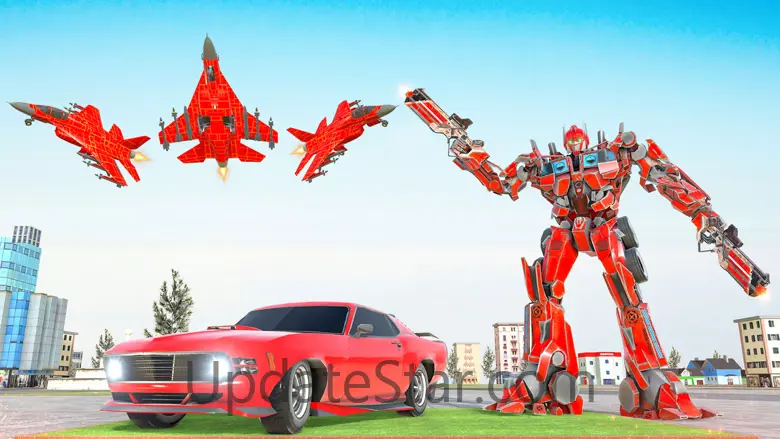 Mech Warrior Robot Airplane 3D 4.0