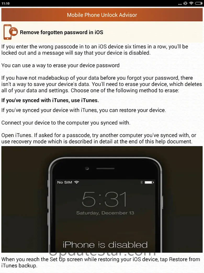 Clear Mobile Password PIN Help 2.8