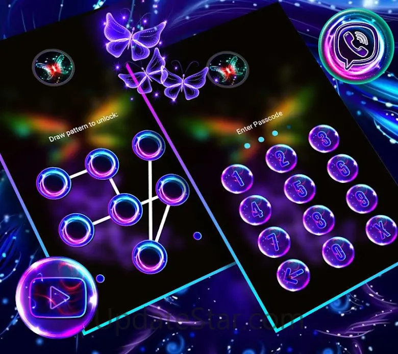 Glow Butterfly Launcher Theme 5.0