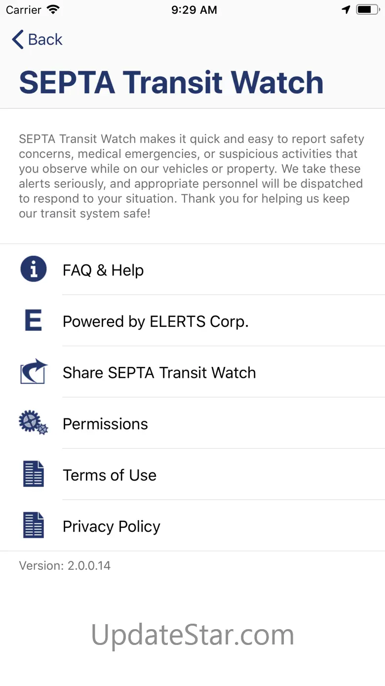 SEPTA Transit Watch 3.0.0