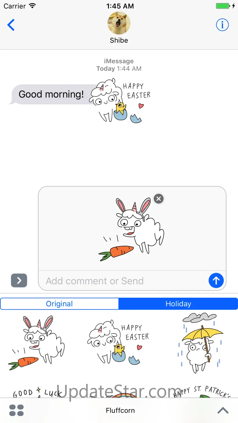 Fluffcorn Stickers 1.5