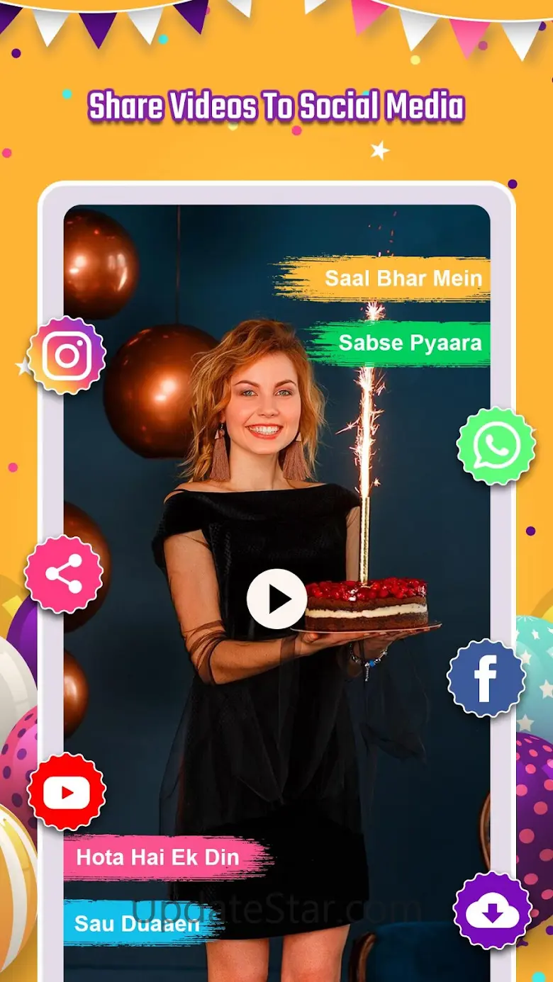 Birthday Lyrical Video Maker 1.41