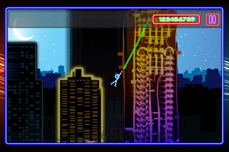 Neon City Swing-ing: Super-fly Glow-ing Rag-Doll with a Rope 1.6
