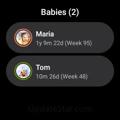Baby Daybook－Tracker, Schedule 5.18.3