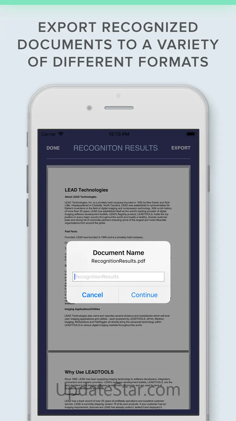 OCR Scanner with LEADTOOLS SDK 6.1.3