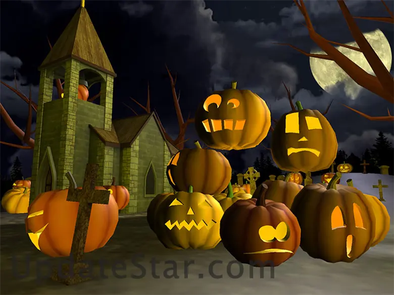 Halloween Graveyard 3D Screensaver 1.2