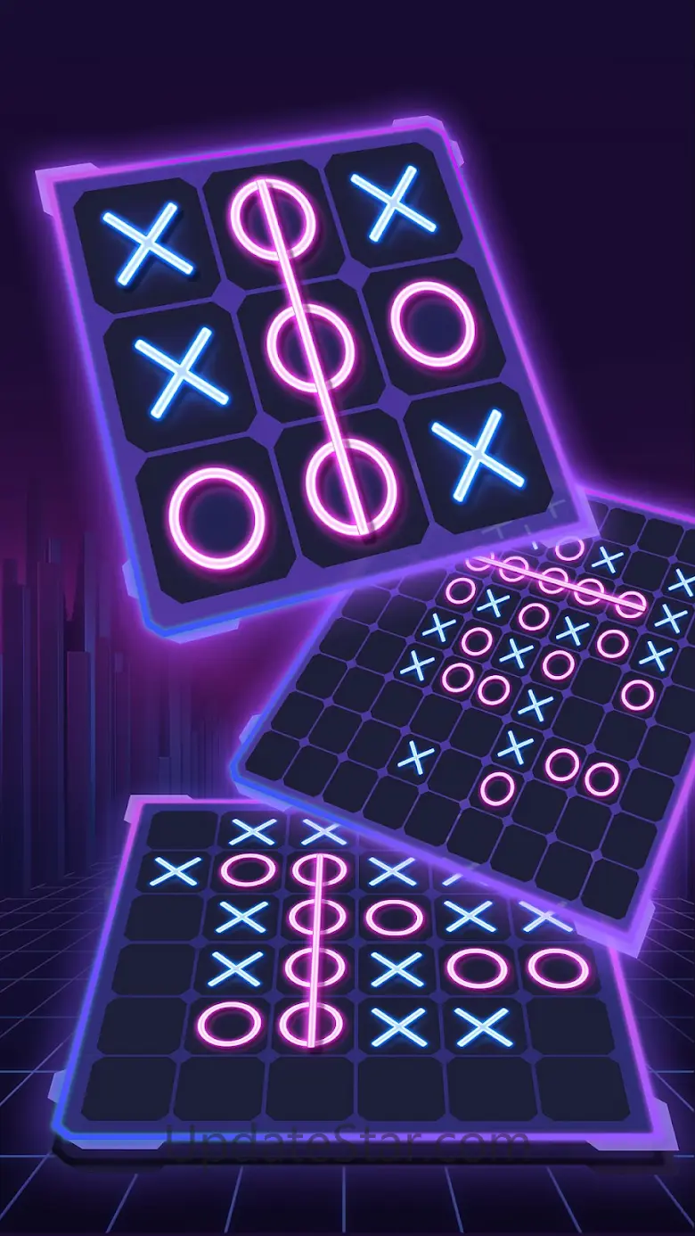 Tic Tac Toe 2 Player: XO Glow 1.0.5