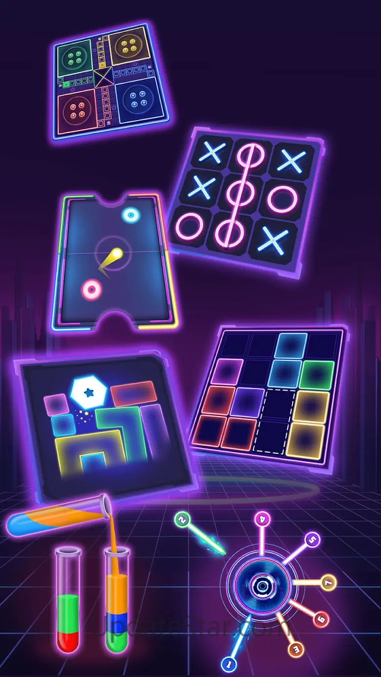 Tic Tac Toe 2 Player: XO Glow 1.0.5