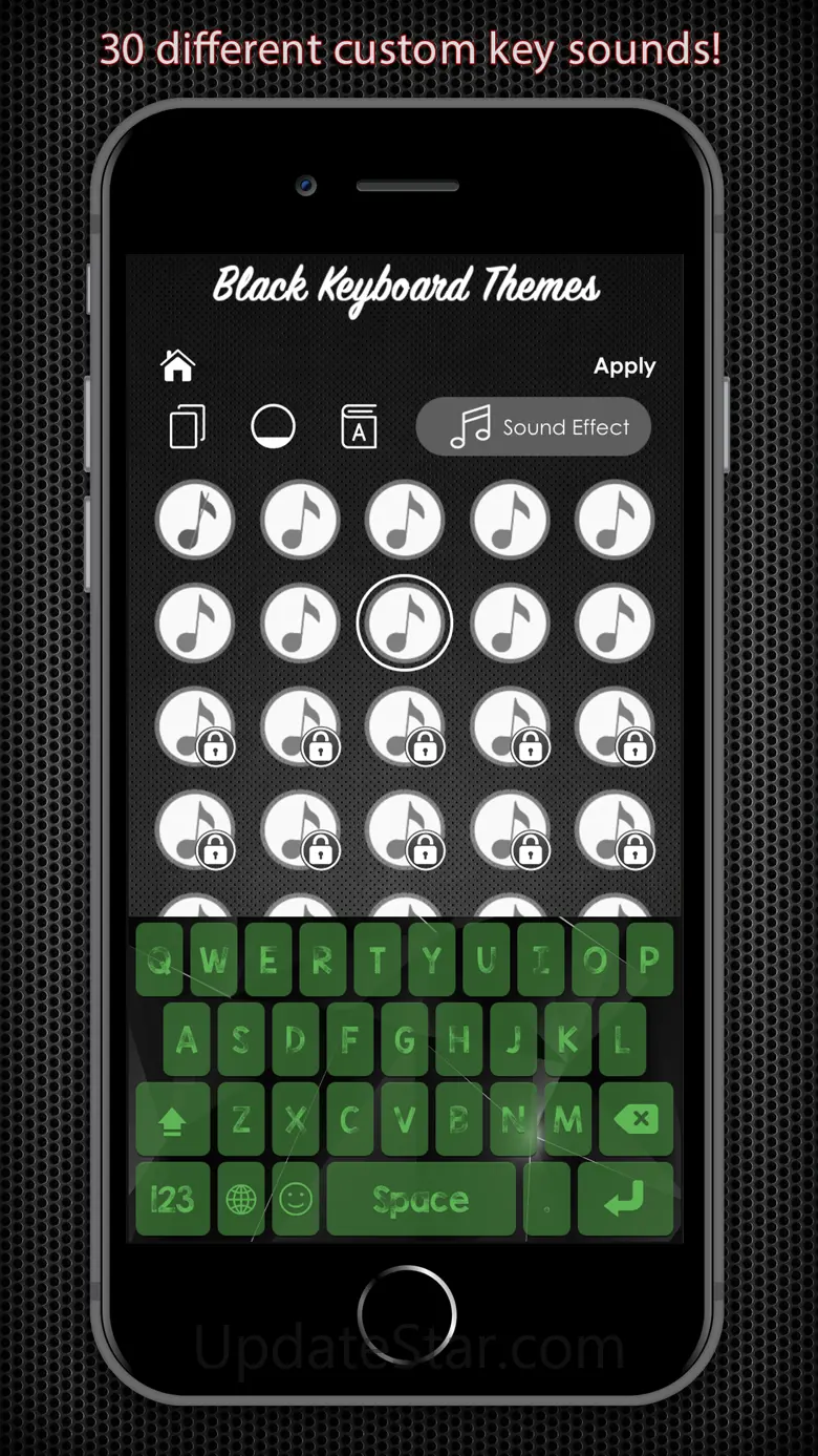 Black Keyboard & Key Themes 2.1