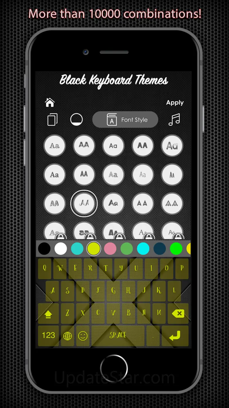 Black Keyboard & Key Themes 2.1