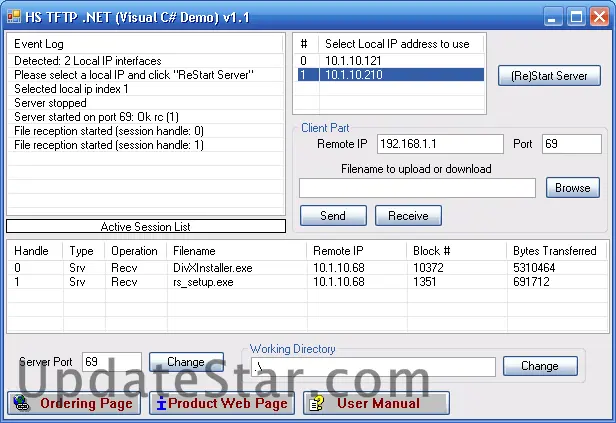HS TFTP .NET Class Library 1.0