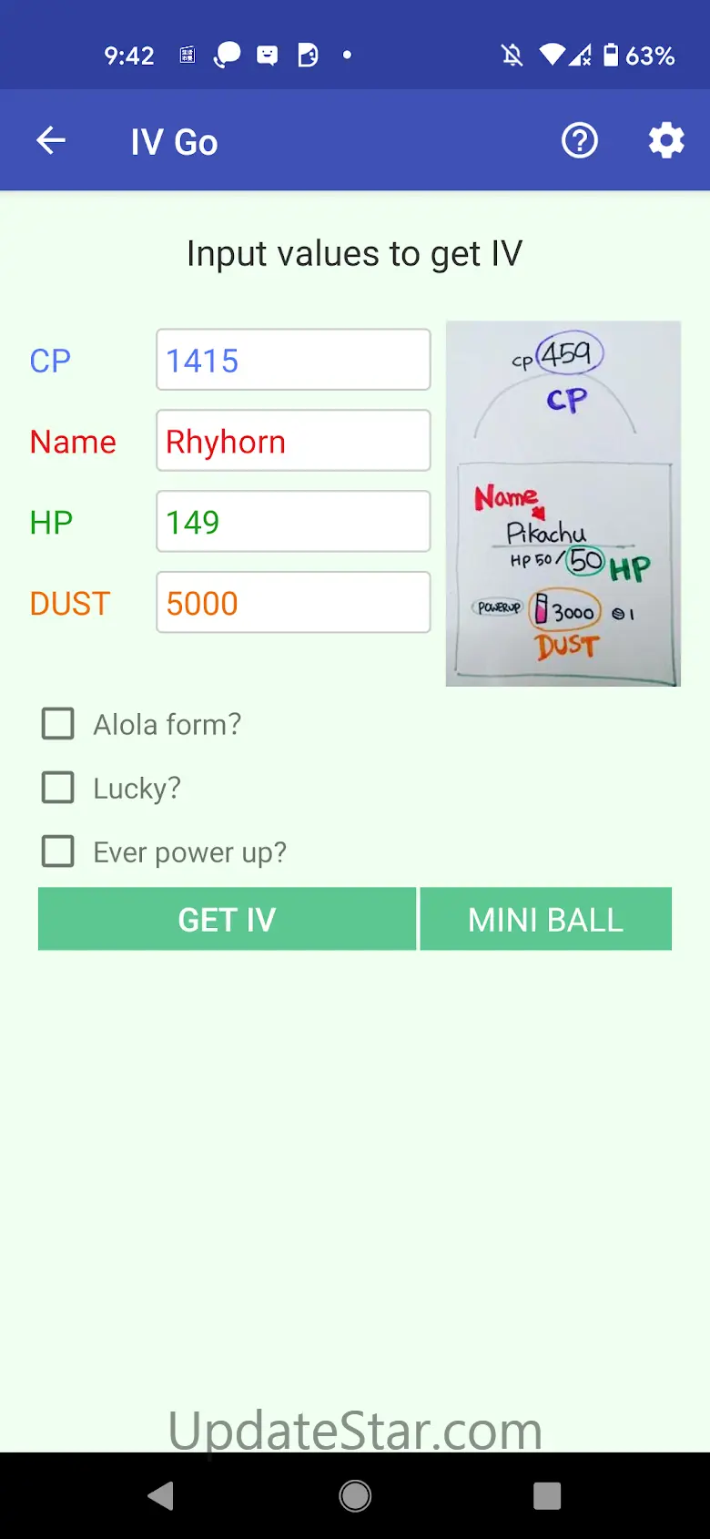 IV Go（get IV ranking） 17.5
