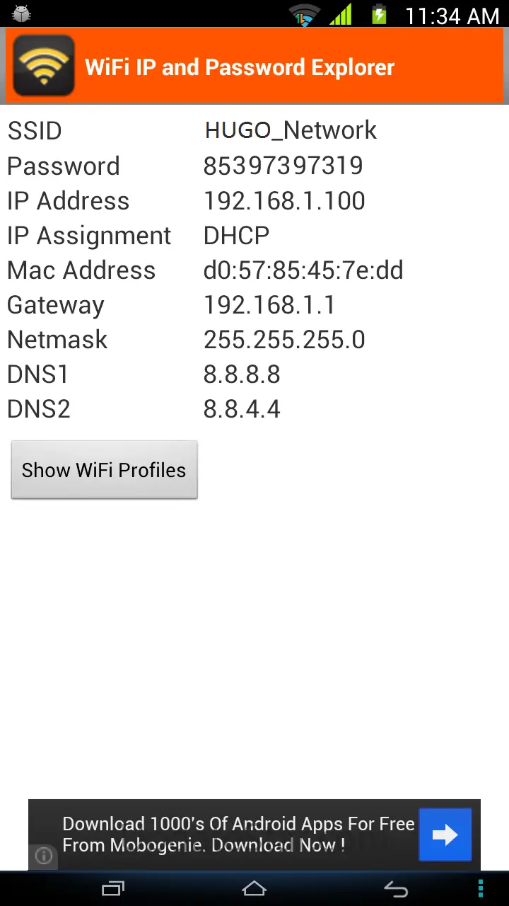 WiFi Password, IP, DNS 1.3.6