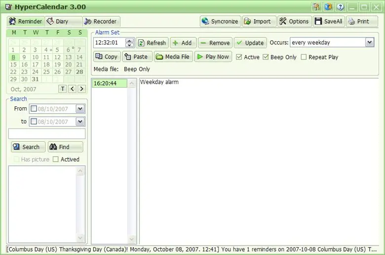 HyperCalendar 3.33