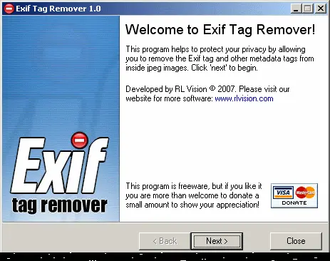 Exif Tag Remover 6.01