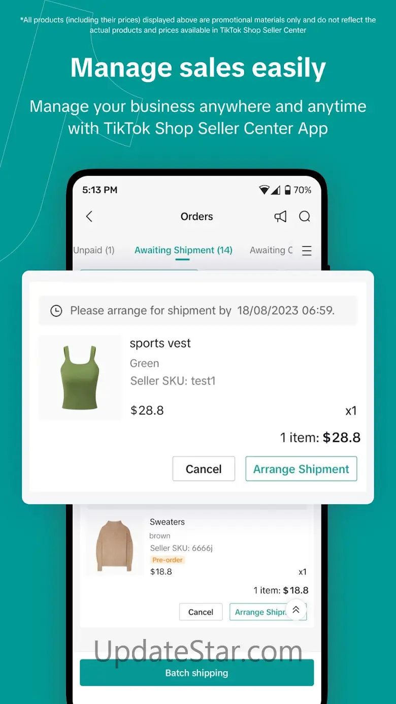 TikTok Shop Seller Center 5.7.1