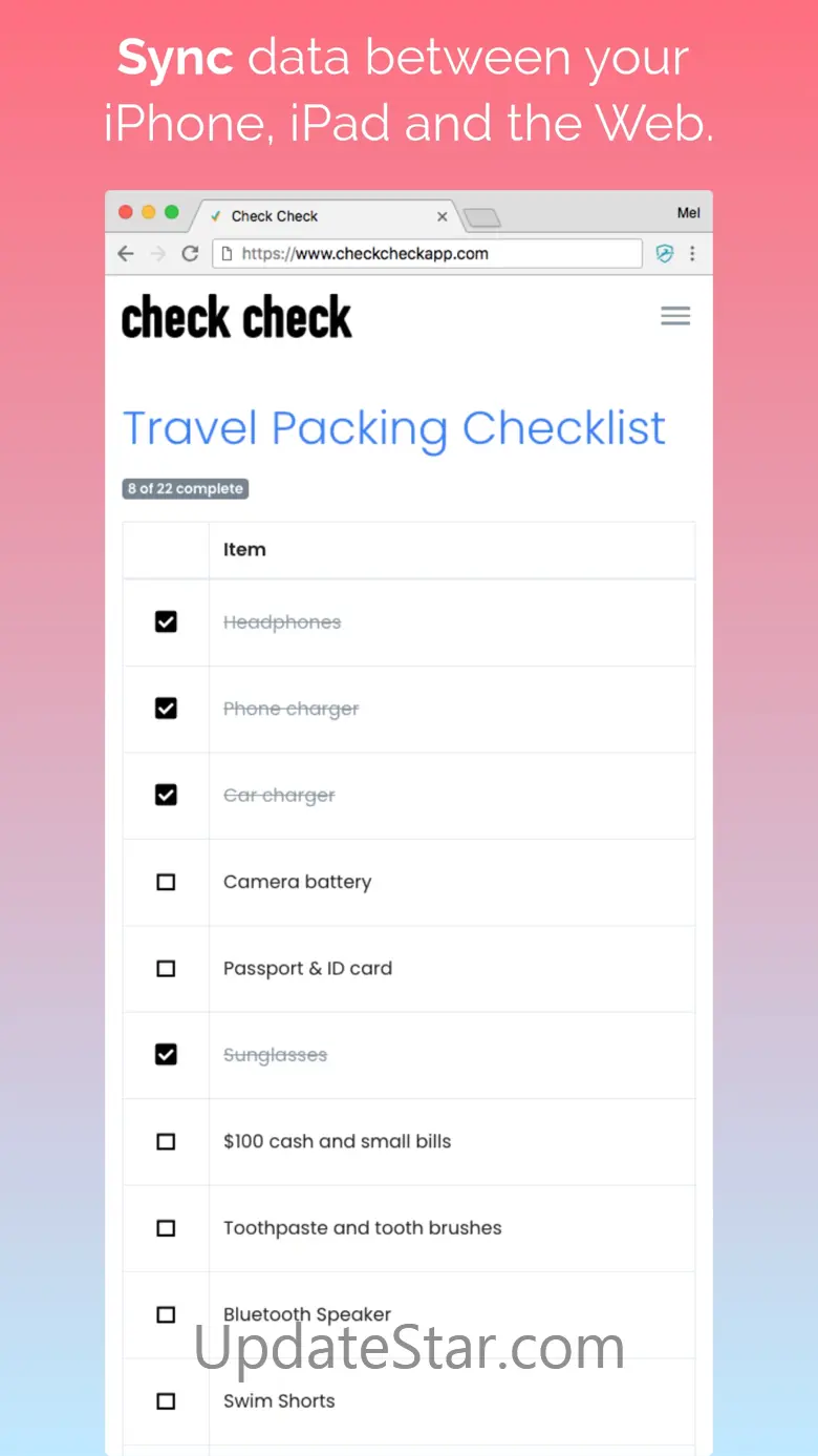 Check Check - Checklists 3.7.2