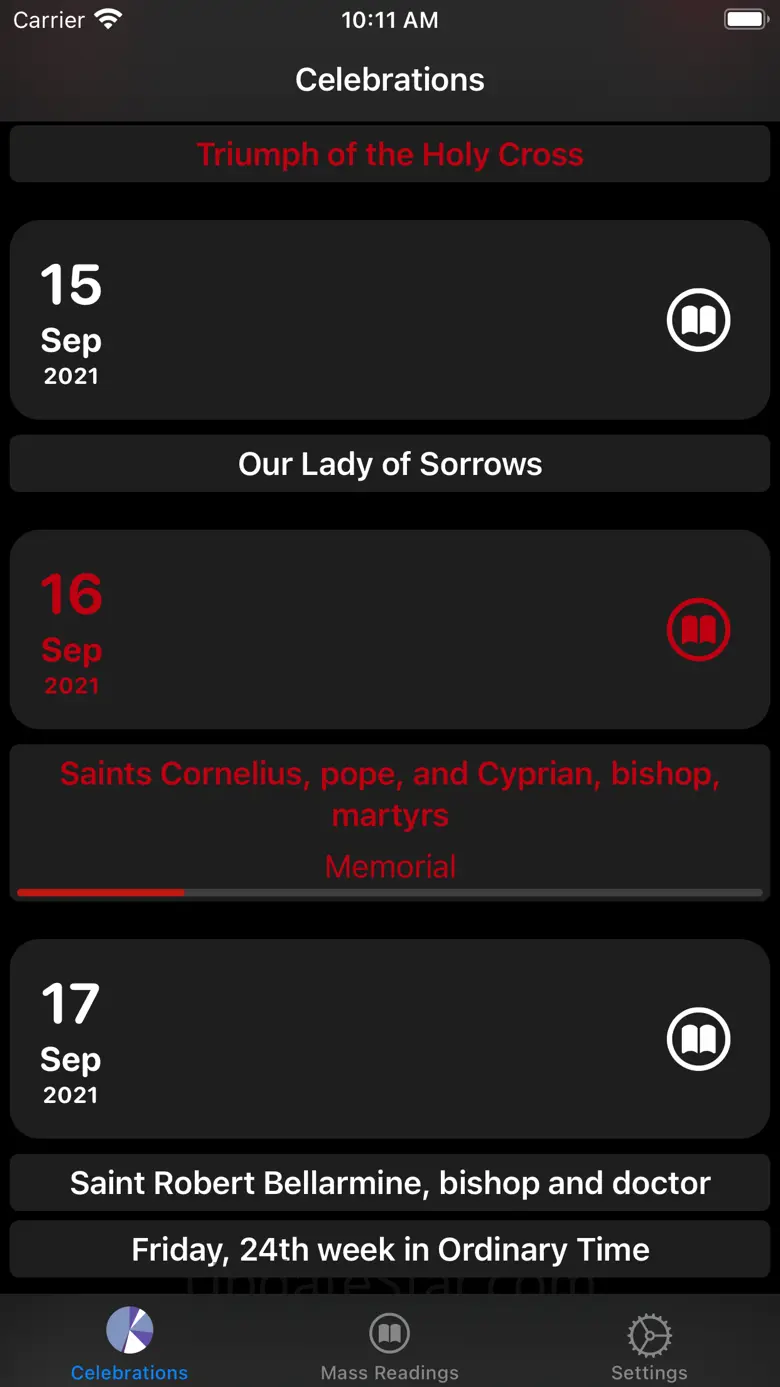Liturgical: Catholic Calendar 6.10
