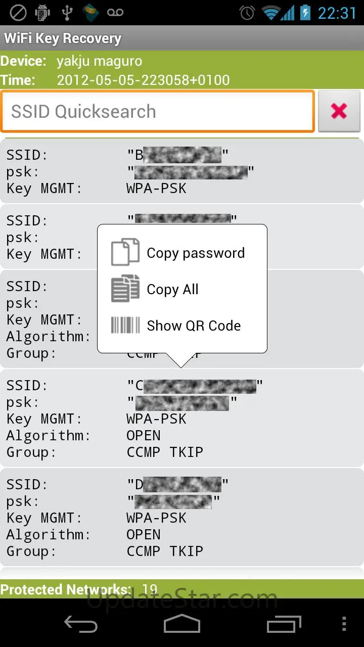 WiFi Key Recovery (needs root) 0.0.8