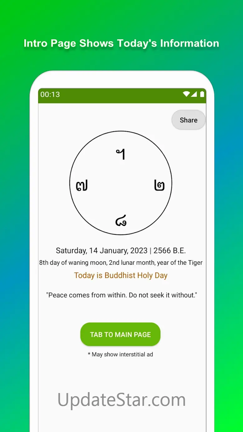 Thailand Buddhist Calendar 3.3