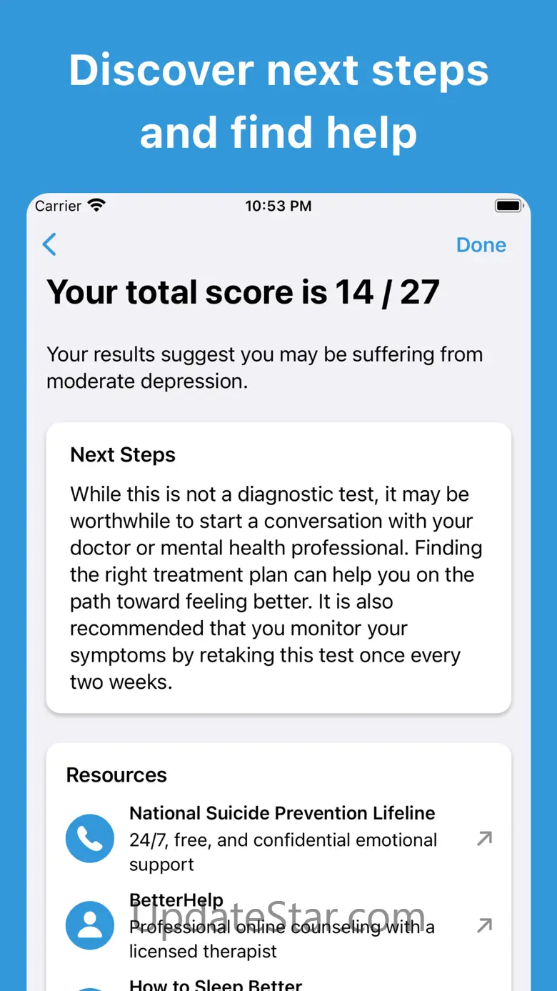 Depression Test⁺ 2.0.8