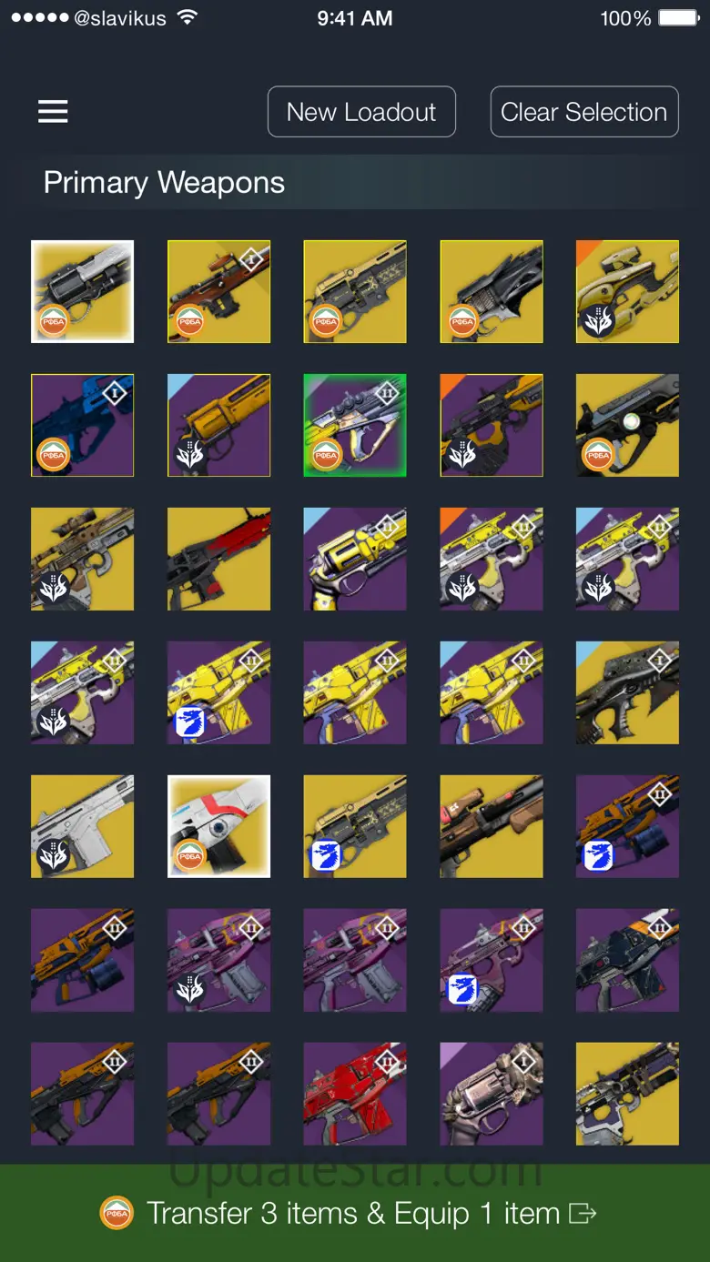 Loadouts for Destiny 1.8.5