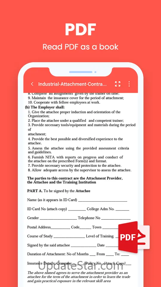 Document Reader: PDF, Word Doc 260