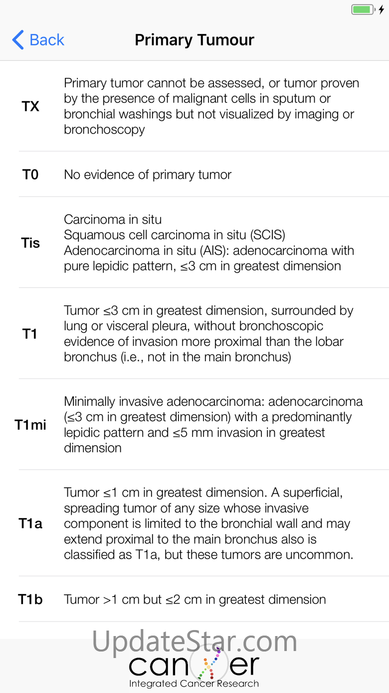 Lung Cancer TNM Staging Tool 2
