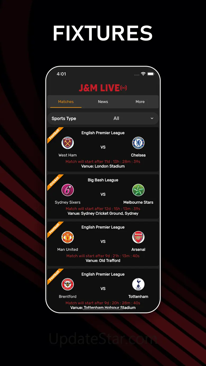 J&M Live- Sports Schedule,News 2.3