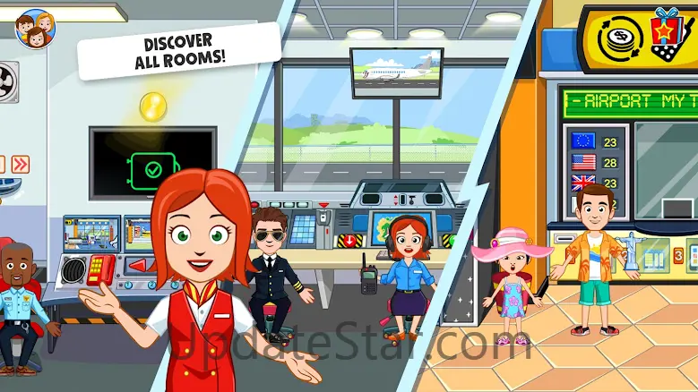 My Town Airport games for kids 7.02.02