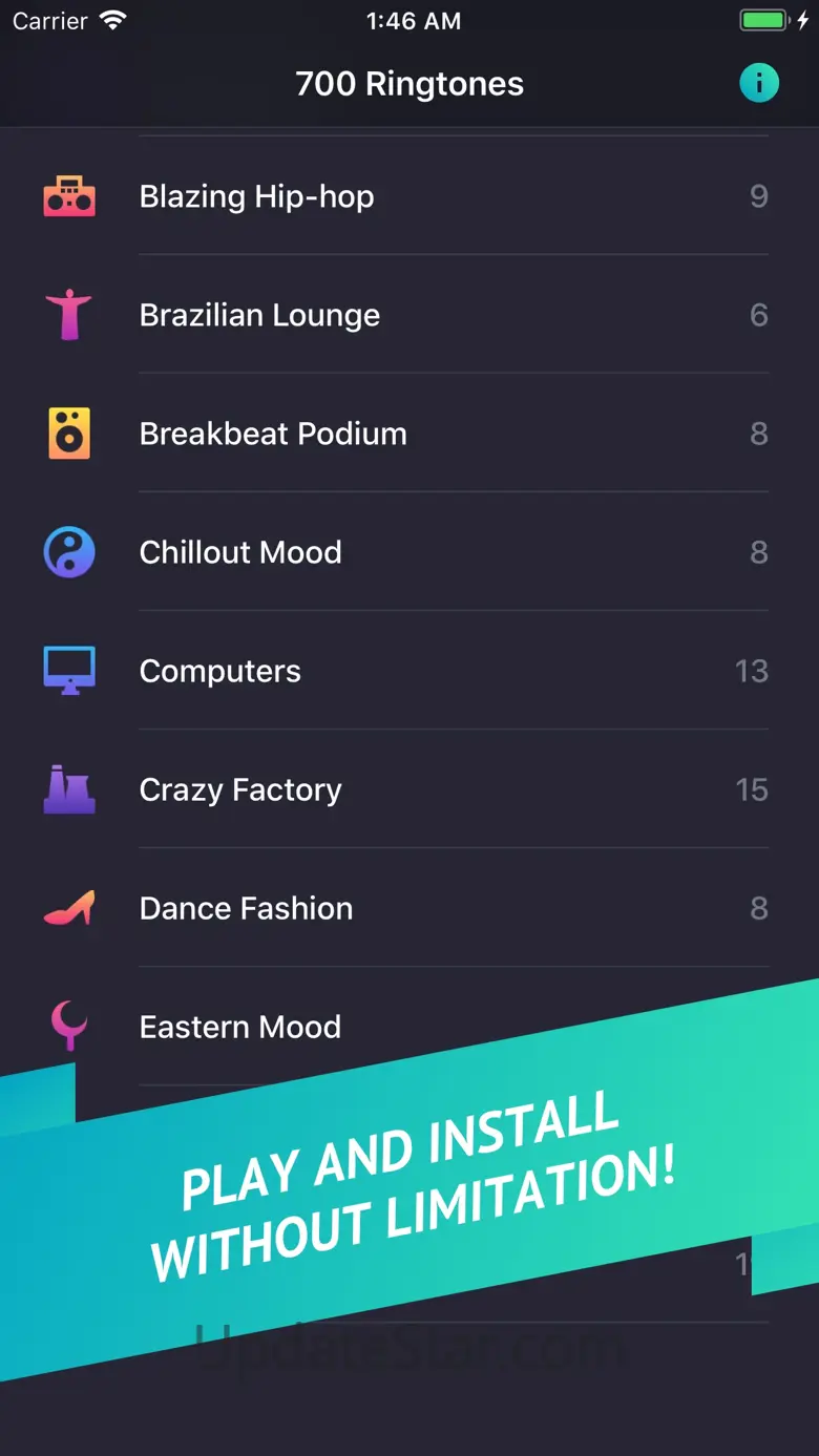 700 Ringtones 2.1.2