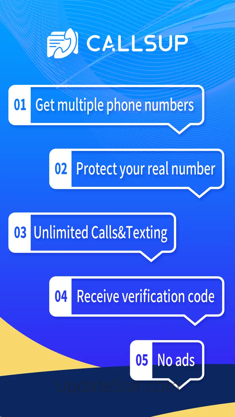 CallsUp - 2nd Phone Number&sms 1.0.17